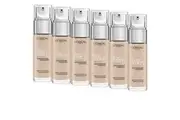 6x L'Oreal Paris True Match Super Blendable Liquid Foundation 30ml 1C Rose Ivory
