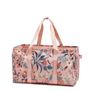 Vera Bradley Recycled Lighten Up Reactive Large Car Tote Paradise Bright Coral