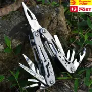 14-In-1 Multitool with Safety Locking, Stainless Steel Pliers, Folding Knife Kit