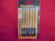 Tolsen Tool Sets: Scraper Files set of 6 Wire Brushes Set of 3