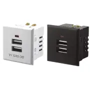 5V 2.1A Dual USB Power Socket Embedded DC Charging Power Panel Module Outlet