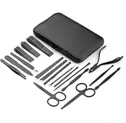 Manicure Cutters Nail Clipper Set Household Stainless Steel Ear Spoon Pedicure Scissors Tool For Beauty,18pcs set