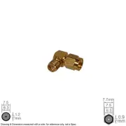 Coax RF Antenna Adapter Connector Converter SMA Female RP to Male RP Right Angle