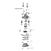 Polaris Caliper Assembly, Genuine OEM Part 1910690, Qty 1