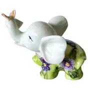 Old Tupton Ware Primrose Elephant Home Room Decor Decorative Statue Ornament