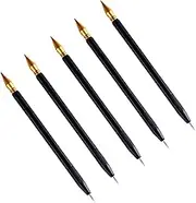 SEWACC 3 Pcs Scratch Paper Pen Embossing Pen Paint Brushes for Scratching Drawing Pen Paint Pens Stylus Scraping Pen for Drawing Scratching Paper for Art Tools Kemper Tools Black