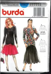 Burda Pattern 4662 Ladies Dress Sizes 10 - 20