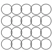 20 Pcs 34mm x 1.5mm Rubber O-rings NBR Heat Resistant Sealing Ring Grommets