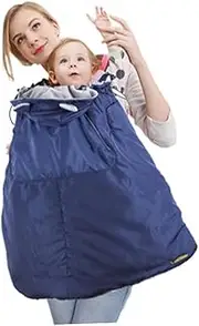 ibasenice Ergonomic Baby Carrier Baby Sling Windproof Cloak Warm Cape Winter Mantle
