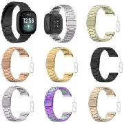 Stainless Steel Band Strap Wristband For Fitbit Versa 3/Fitbit Sense Smart Watch