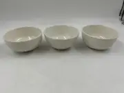 Houseful Ceramic 5in Country White Bowl Set of 3 CC02B03022
