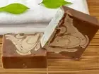Cigar Room Body and Beard Soap Bar, Turmeric Soap Bar with Poppyseeds