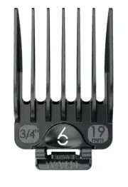 NEW Wahl Secure-Fit Hair Clipper Guard Guide Comb #6, 3/4", 19mm, OEM Genuine