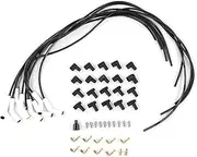 0.3in Spark Plug Wire 180° Ceramic Boots 9000C Ignition Plug Cable Universal Ignition Plug Cable for Car Modification, Ceramic Booted Wire Replacement Kit