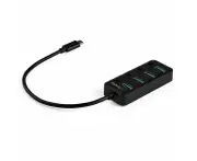 StarTech.com 4 Port USB C Hub - 4x USB 3.0 Type-A with Individual On/Off Port Switches - SuperSpeed 5Gbps USB 3.2 Gen 1 - Bus Po
