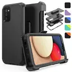For Samsung Galaxy A03S A13 A23 A53 5G Heavy Duty Case Cover+Belt Clip Holster