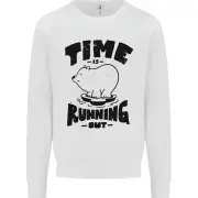 Time Running Out Climate Change Kids Sweatshirt Jumper