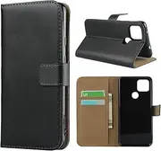 [Cavor] for Google Pixel 4a 5G Case 6.2'',Premium PU Leather Folio Flip Wallet Stand Case Cover Magnetic Closure Phone Cases Book Design with Kickstand Feature & Card Slots-Black