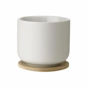 【Stelton】Theo石陶茶杯附竹杯墊