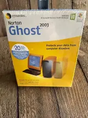 Norton Ghost 2003 PC CD computer backup utility packaged new