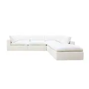 [James Lane] Cloud Deep Muse Frost Modular Sofa - 5 Piece