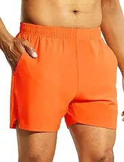[Nepest] Men's 5’’ Athletic Running Shorts with Pockets, Lightweight Quick Dry Gym Workout Training No Liner Shorts
