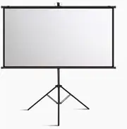 Outdoor Retractable Projector Screen, Portable Movie Screen Projection Screen with Stand for Home School Conference Room Indoor Entertainment(170x128cm/67x50in)