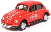 1966 Volkswagen Beetle Coca-Cola Red 1/72 Diecast Model Car by Motorcity Classics 472005