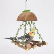 Bird Hammock Exercise Hideout Bird Perch Stand for Lovebirds Canary Finches