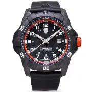 ProTek Carbon Dive 1000 Series Tritium Black Orange Watch - Brand New
