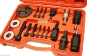 18PC A/C AC COMPRESSOR CLUTCH HUB REMOVER INSTALLER PULLER PLATES TOOLS