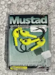 Mustad Ultra Point Shad Jig Heads 3/8 Chartreuse