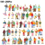 Railroad Model People Figure Trains 100/200pcs Display Painted Figures