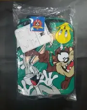 Looney Tunes Vintage Backpack Suitcase Wheels School Travel Bag Sealed *READ*