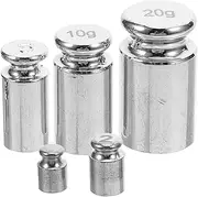 HAWILLOSCH 5pcs Digital Scale Calibration Weights Set 1g 2g 5g 10g 20g Precision Steel Weights for Accurate Gram Scales