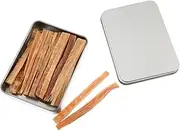 SEWACC 1Set Natural Wood Firelighters for Camping BBQ Easy Lighting Starter Multi Purpose Fire Starting Tools Convenient Box for