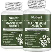 NuBest Magnesium Complex, Albion® Magnesium Bisglycinate & BioPerine® (Pack 2)