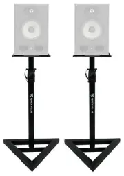2 Rockville Adjustable Studio Monitor Speaker Stands For Focal ALPHA 65 Monitors