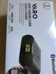 BAC-802/12 VARO Rapid Charging Alarm Clock & Speaker Bluetooth