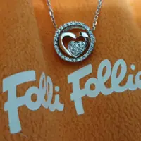 在飛比找蝦皮購物優惠-Folli Follie鑽石k金項鍊
