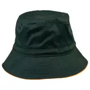 BOWEN - Contrast Trim Soft Bucket Hat With Toggle