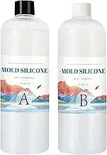 Liquid Silicone for Mold Making - Resin Molding Kit, Translucent Silicone Rubber | Multipurpose diyy Craft Molds 1:1 Mixing Ratio Mold Maker for Candle Clay Casting, Plaster Art Molld Creation Use