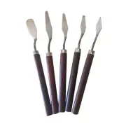5 Pcs Painting Art Spatula Scraper Knife Spatula Art Tool for Artist DIY