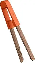 Prepara Toaster Tongs, Wood/Orange