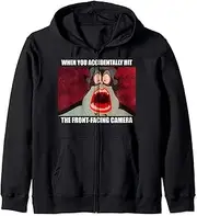 [Disney] Villains Ursula Accidental Front-Facing Camera Meme Zip Hoodie