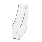 Clear Book Ends Magazine Stand Document Organizers Space Saving Magazine Stand
