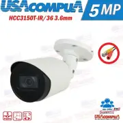 TVT 5MP CAMERA HCC3150T-IR/36 5MP 3.6mm Lens HD TVI IR Bullet Camera