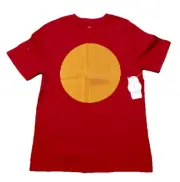 Wonder Nation Boy's 6/7. Graphic Tee Red Shirt Optical Illusion Emoticon