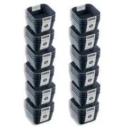 12x 4PK Boxsweden Essentials 8.5x4.5cm Sort Tray Home Organiser Storage Sqr Asst