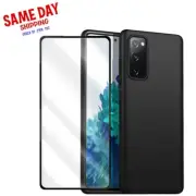 Tempered Glass Screen Protector + TPU Case for Samsung Galaxy S20 FE 5G UW G781V
